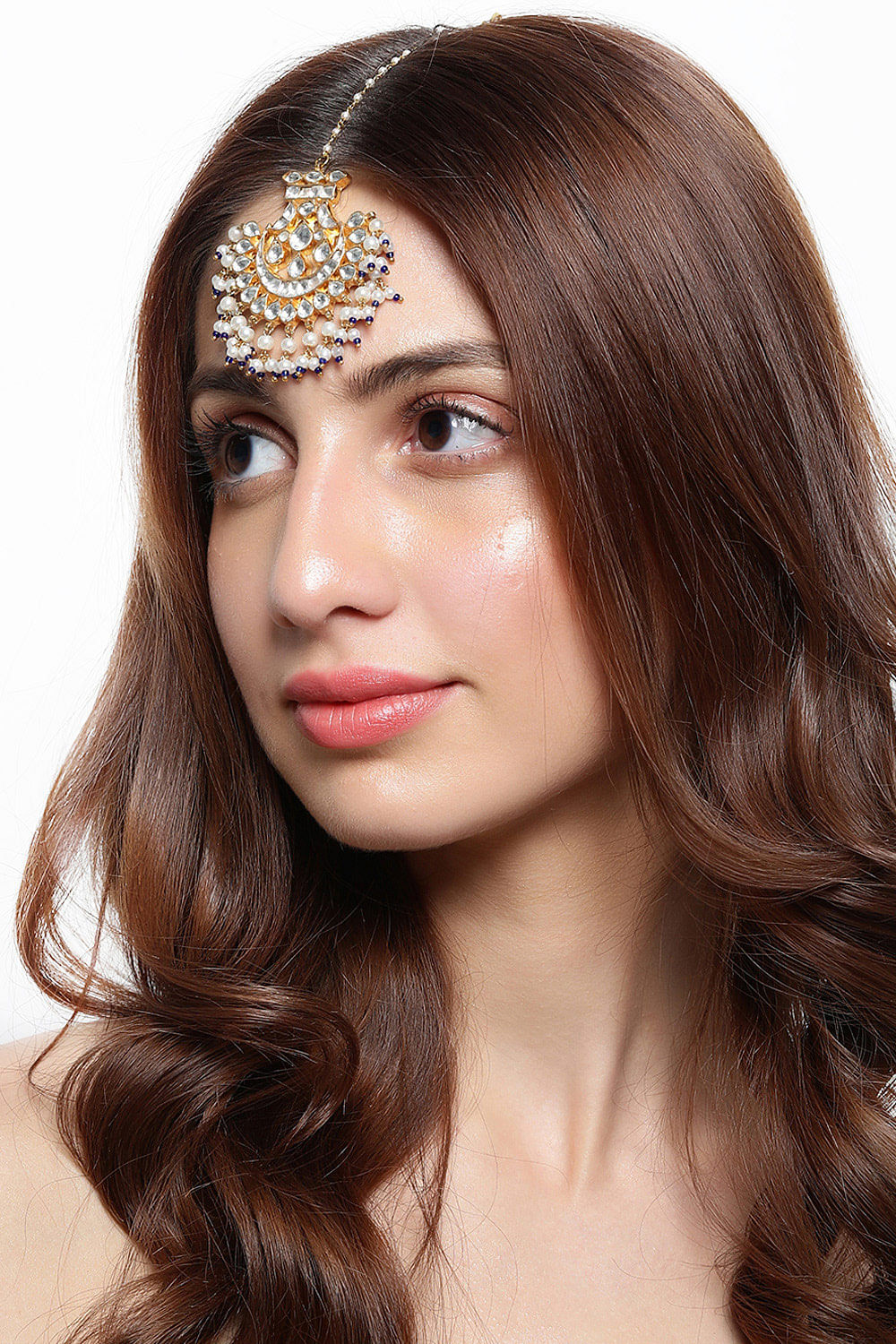 Half moon cheap maang tikka