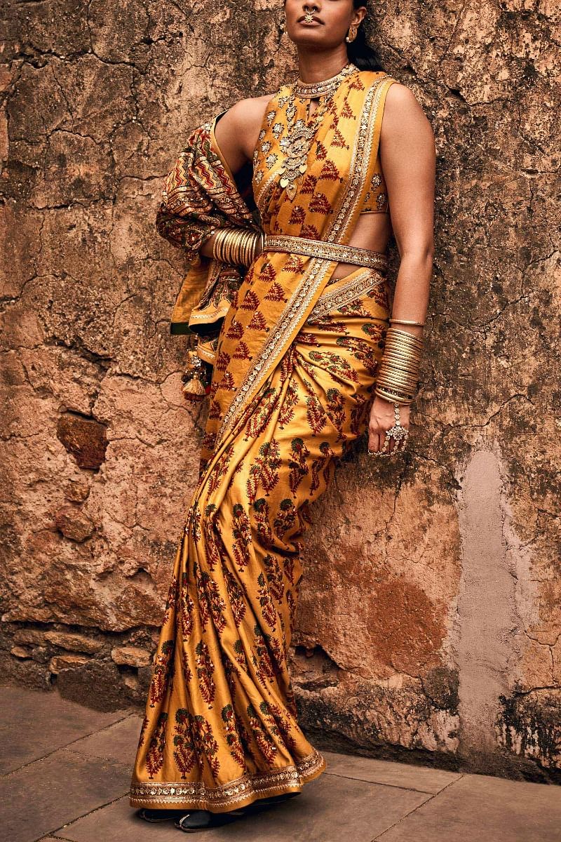 Anita dongre new arrivals gota patti saree