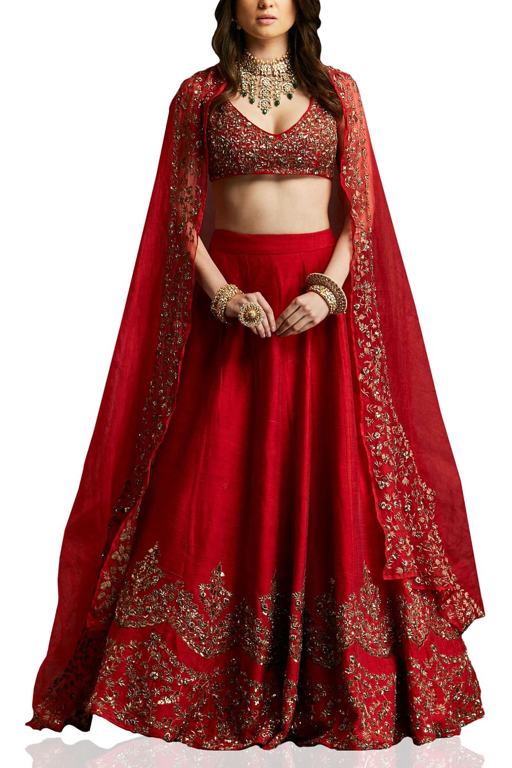 Astha bridal lehenga top