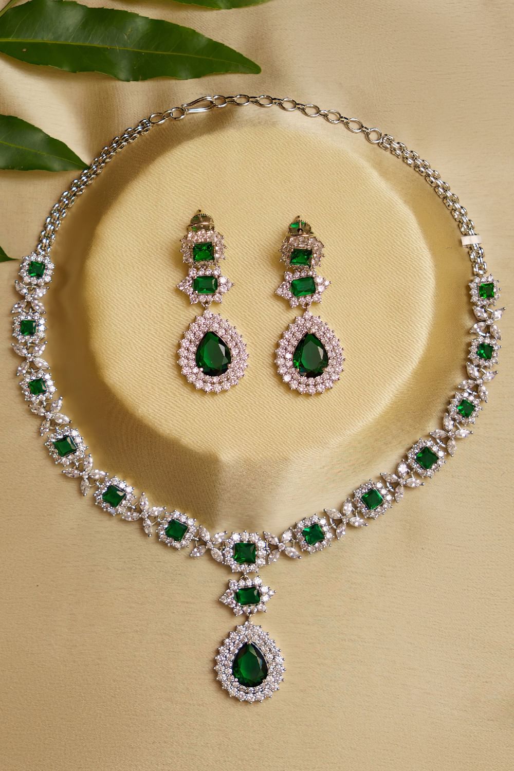 Faux best sale diamond necklace
