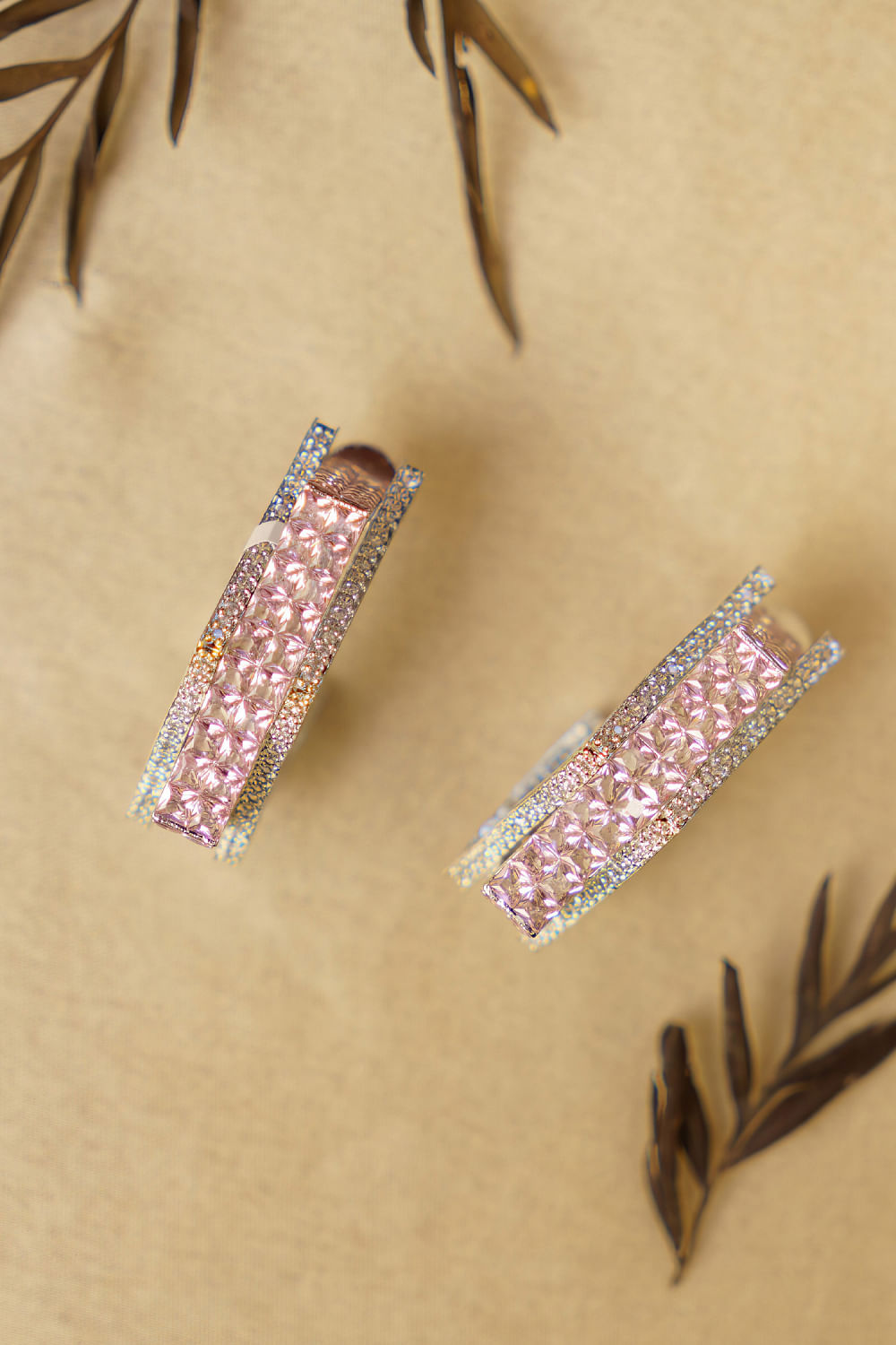 Faux diamond 2024 hoop earrings