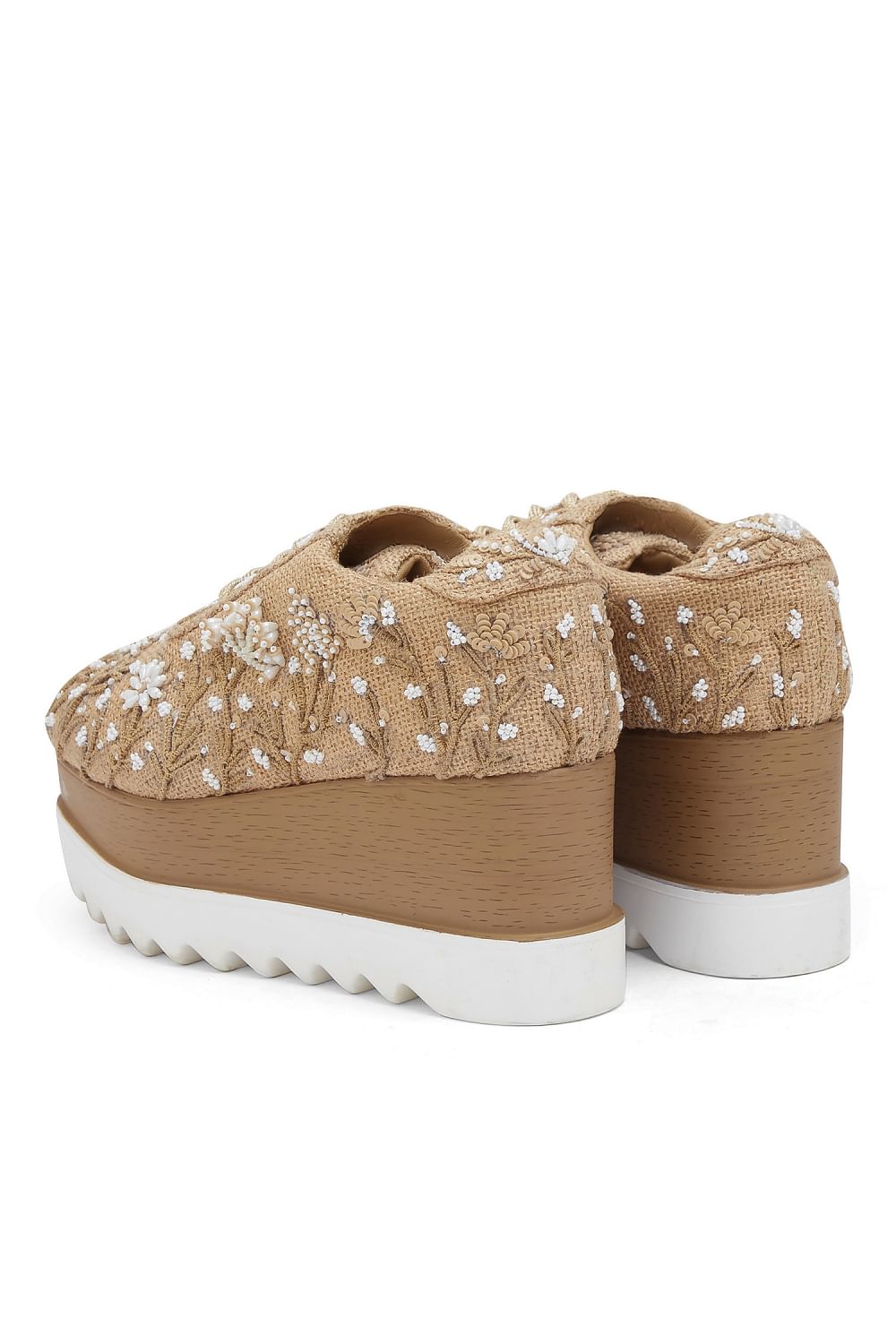 Floral discount wedge sneakers