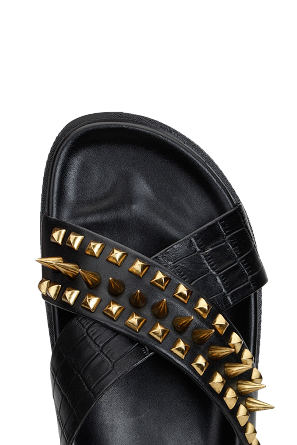 Black new arrivals embellished sliders