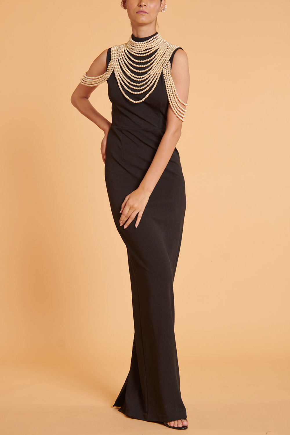 Likely Presley Strapless Column Gown W/ Feather Trim & Thigh-slit in Black  | Lyst
