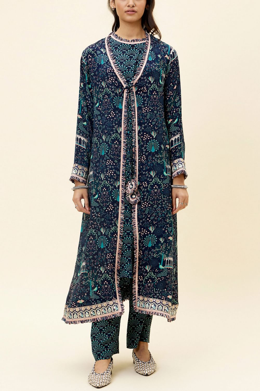 Peacock sale print jacket