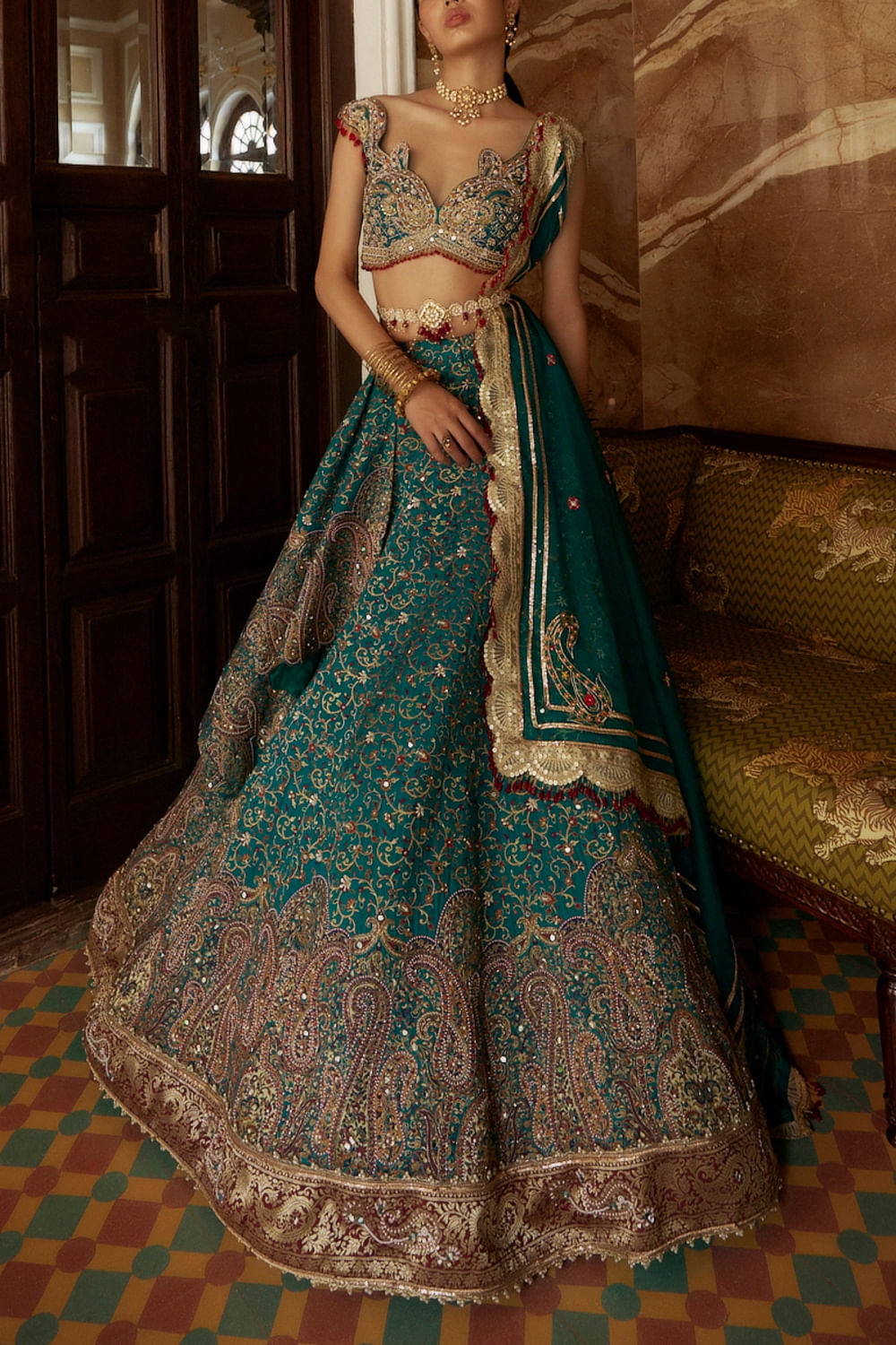 Jamawar lehenga new arrivals