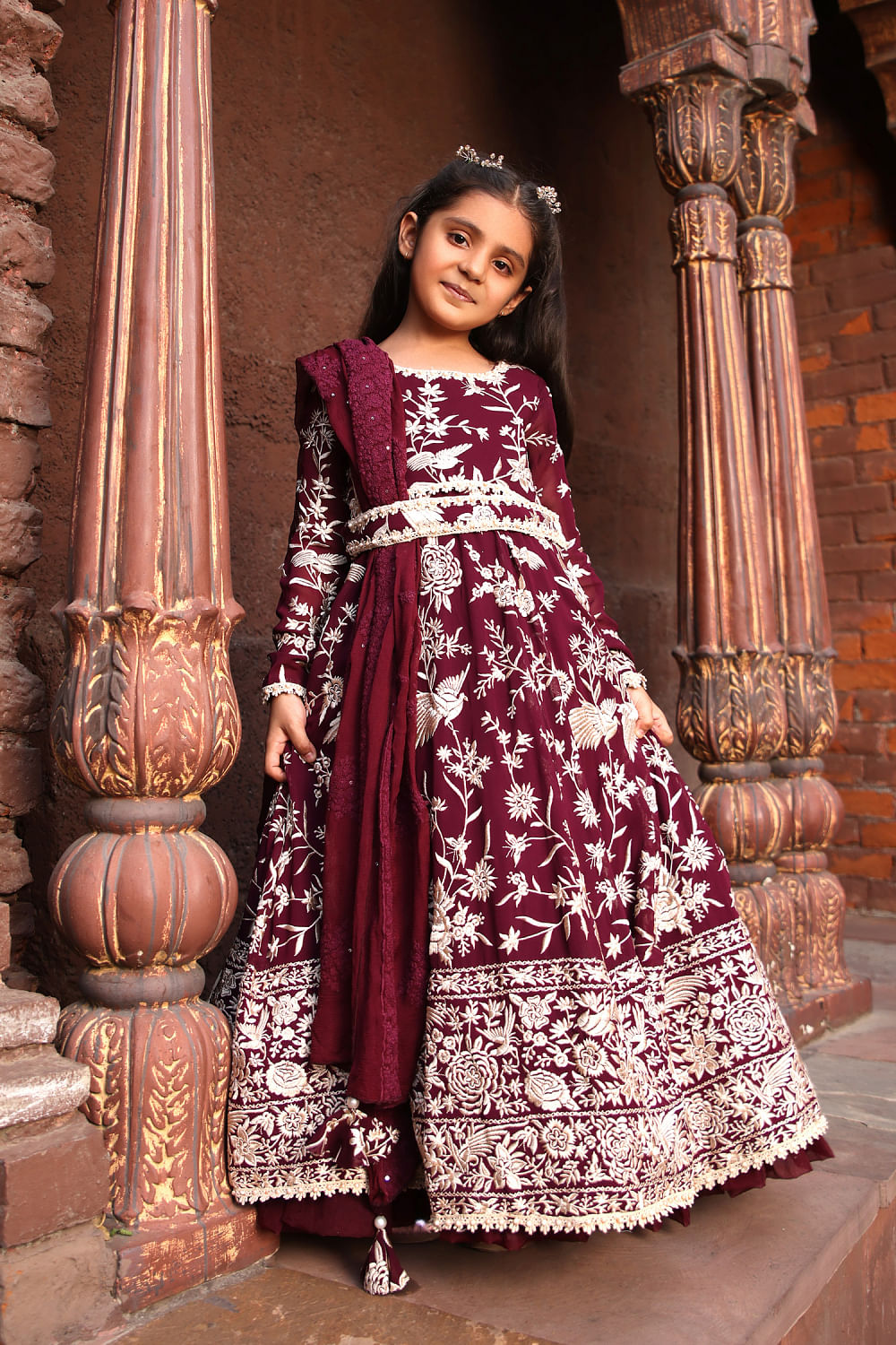 Kids Abaya Muslim Girls Maxi Dress Kids Long Islamic Kaftan Arab Holiday  Kaftan | eBay