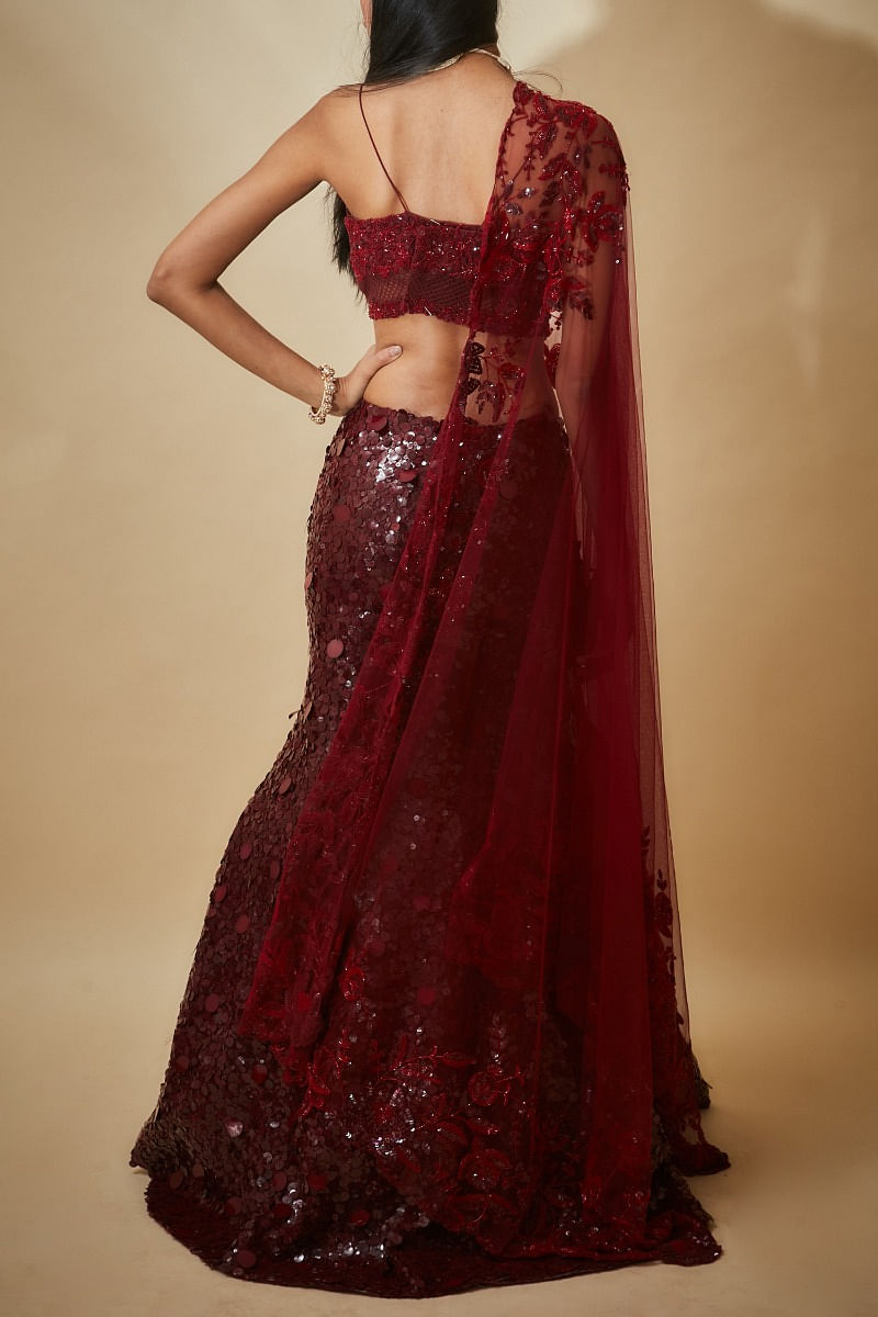 Georgette Wedding Designer Crop Top Lehenga Choli at Rs 7192 in Surat