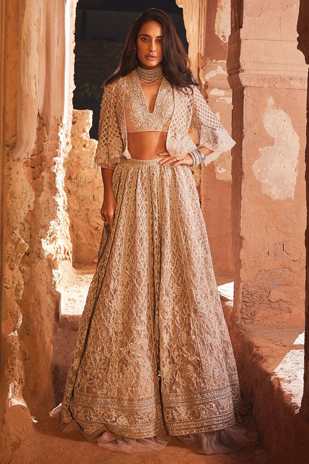 Cape lehenga sale designs