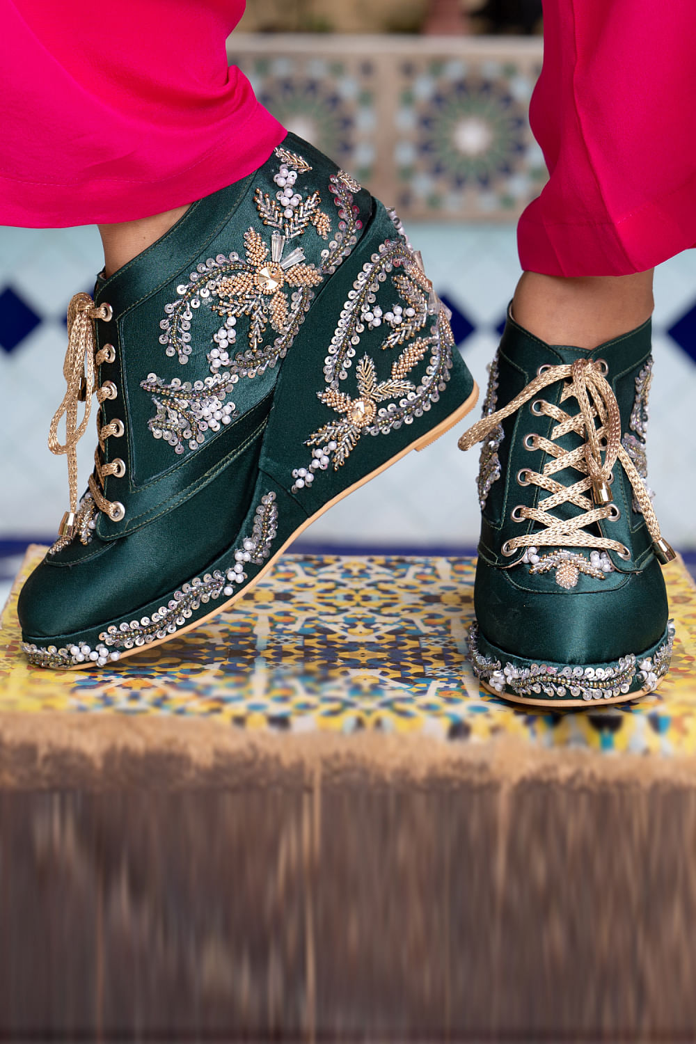Sequin sneaker wedges outlet