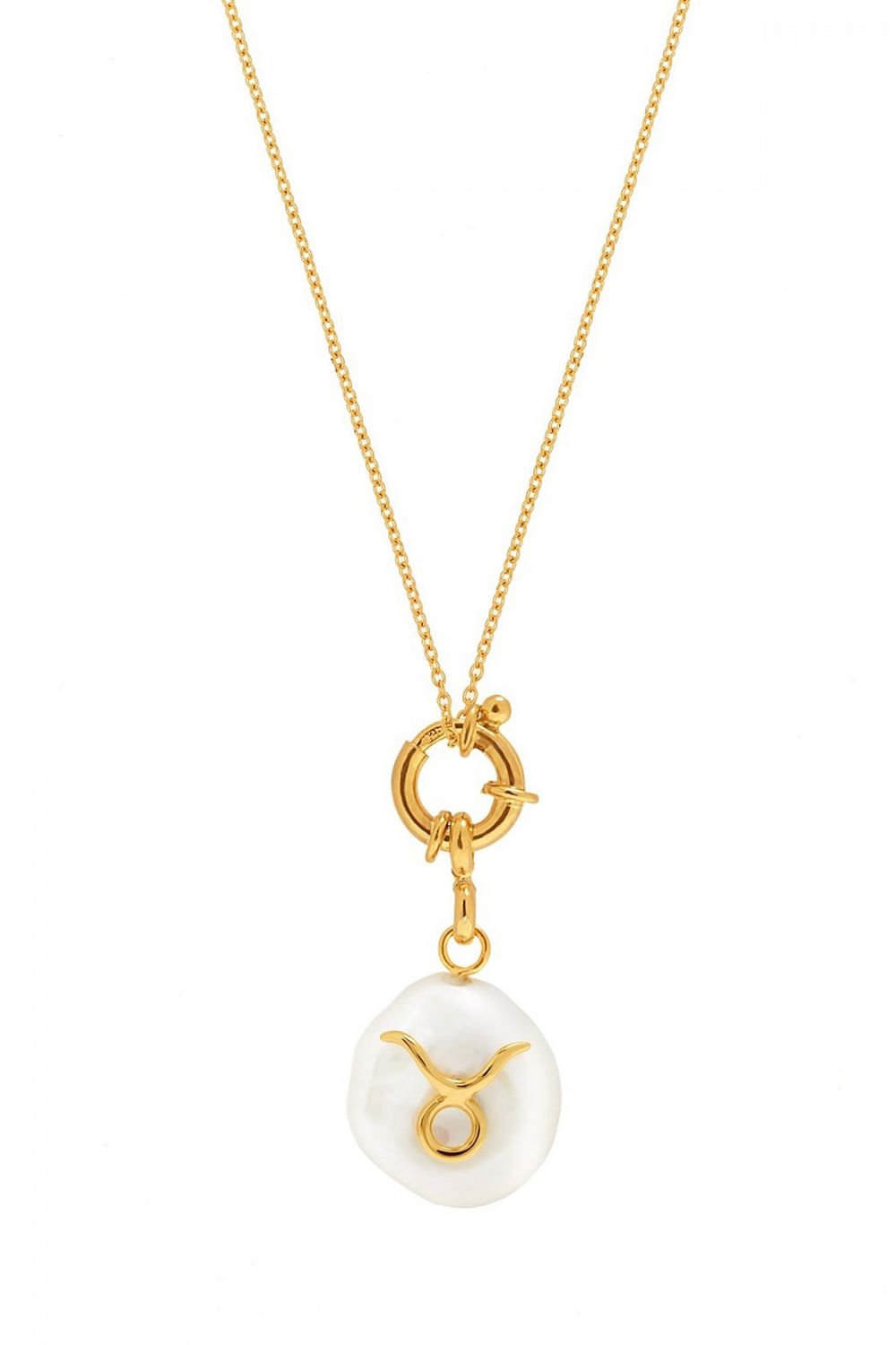 Taurus pearl clearance necklace