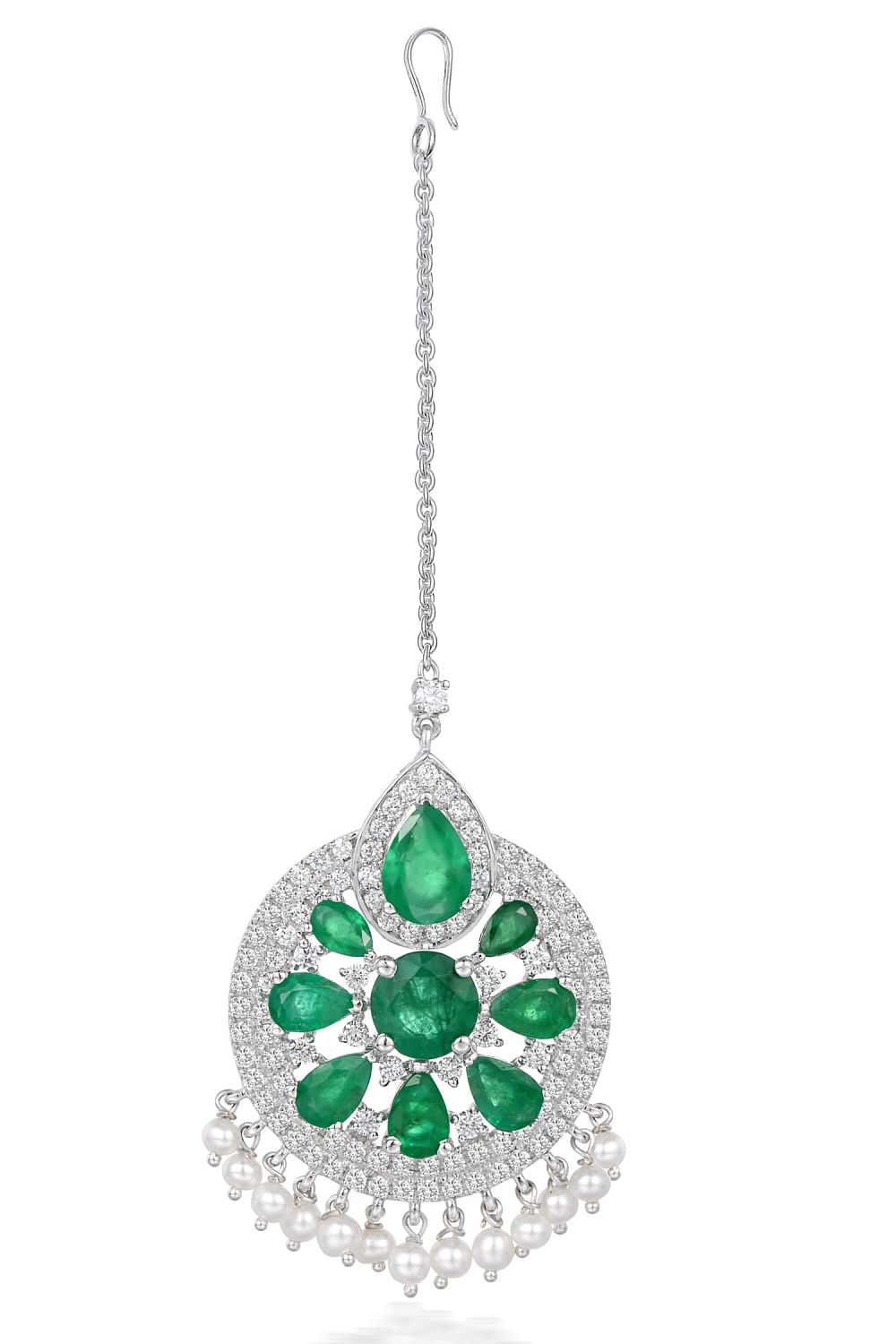 Emerald maang tikka hotsell