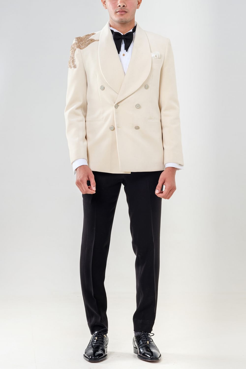 Ivory double breasted dinner jacket new arrivals