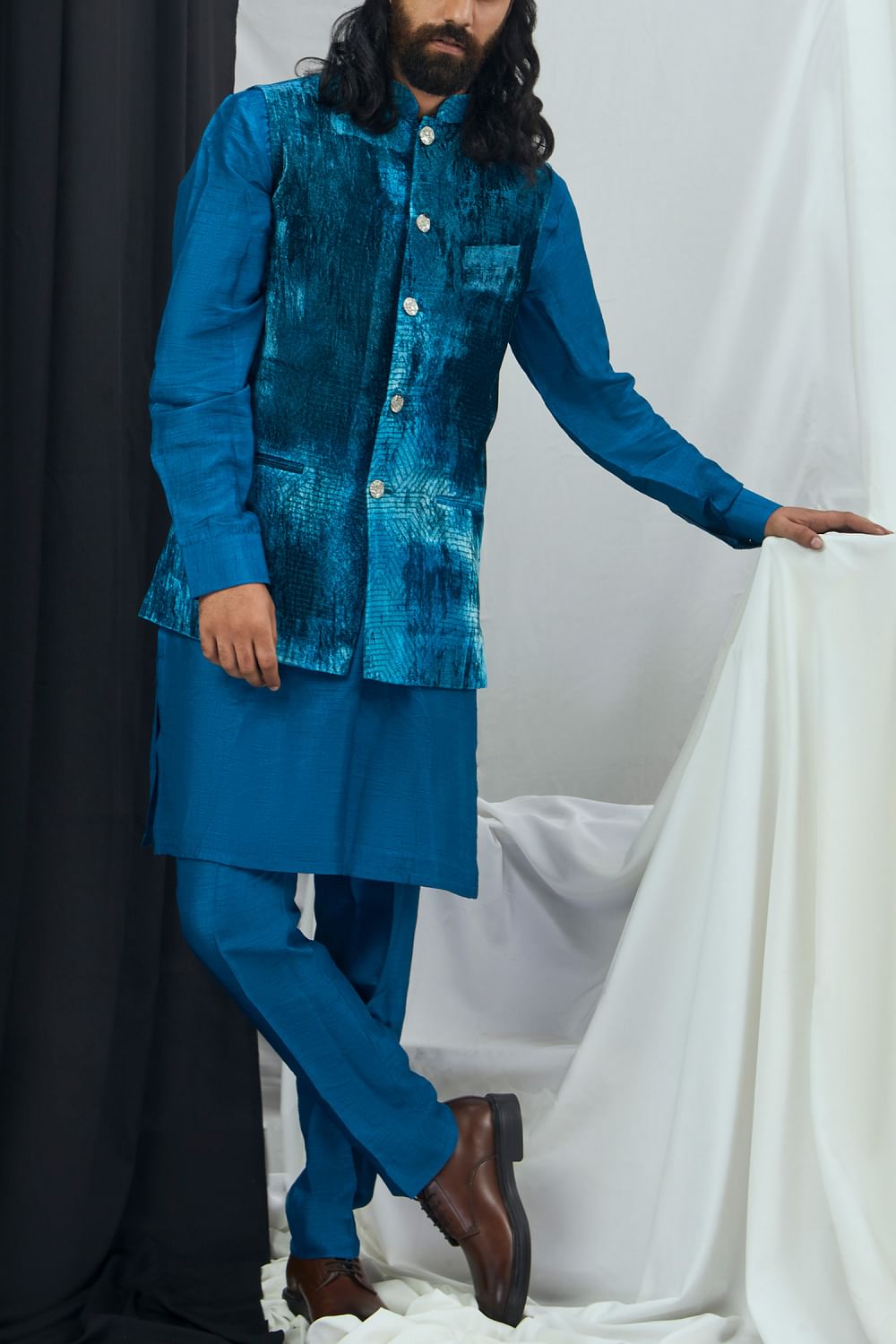 Jade blue kurta pajama best sale