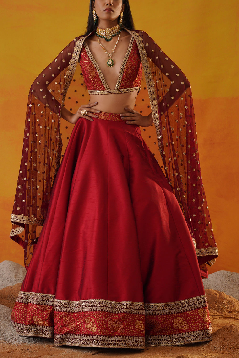 Kapda lehenga on sale