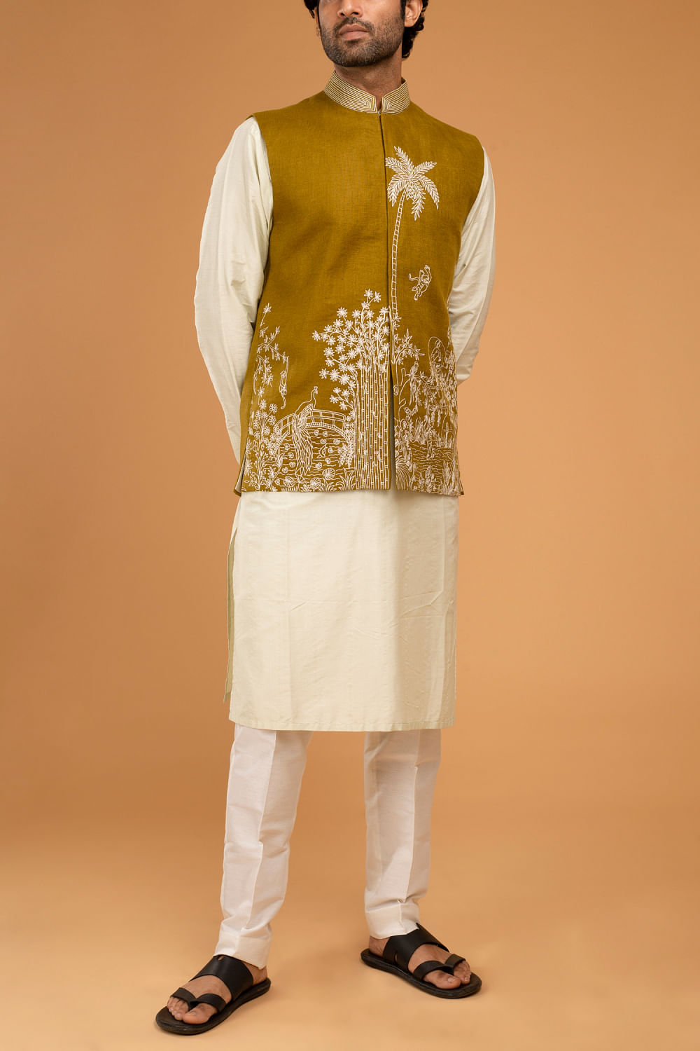 Kurta Pajama Set with WaistCoat / Vest / Koti /Nehru Jacket | Etsy | Indian  wedding clothes for men, Groom dress men, Wedding kurta for men