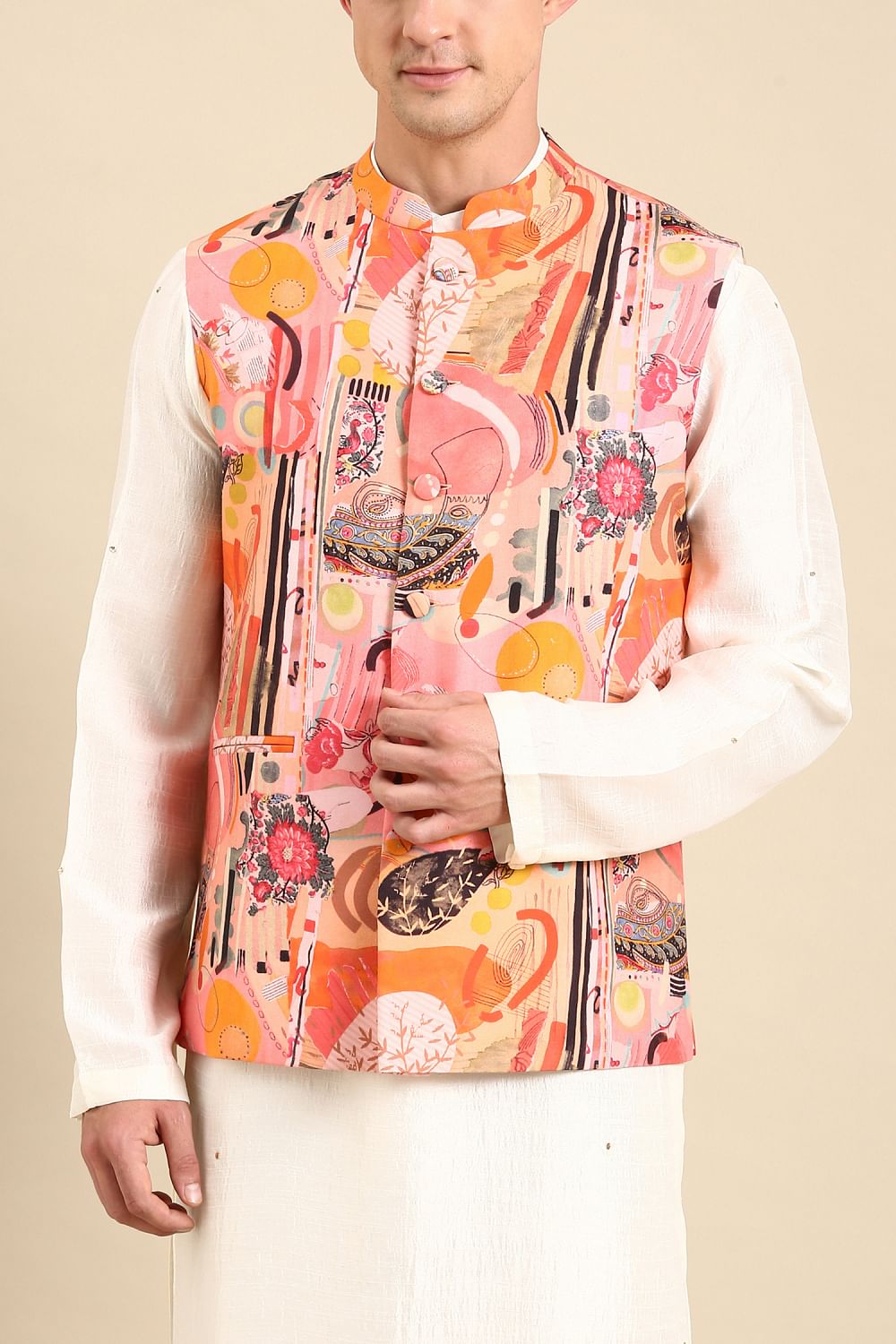 Digital print modi best sale jacket