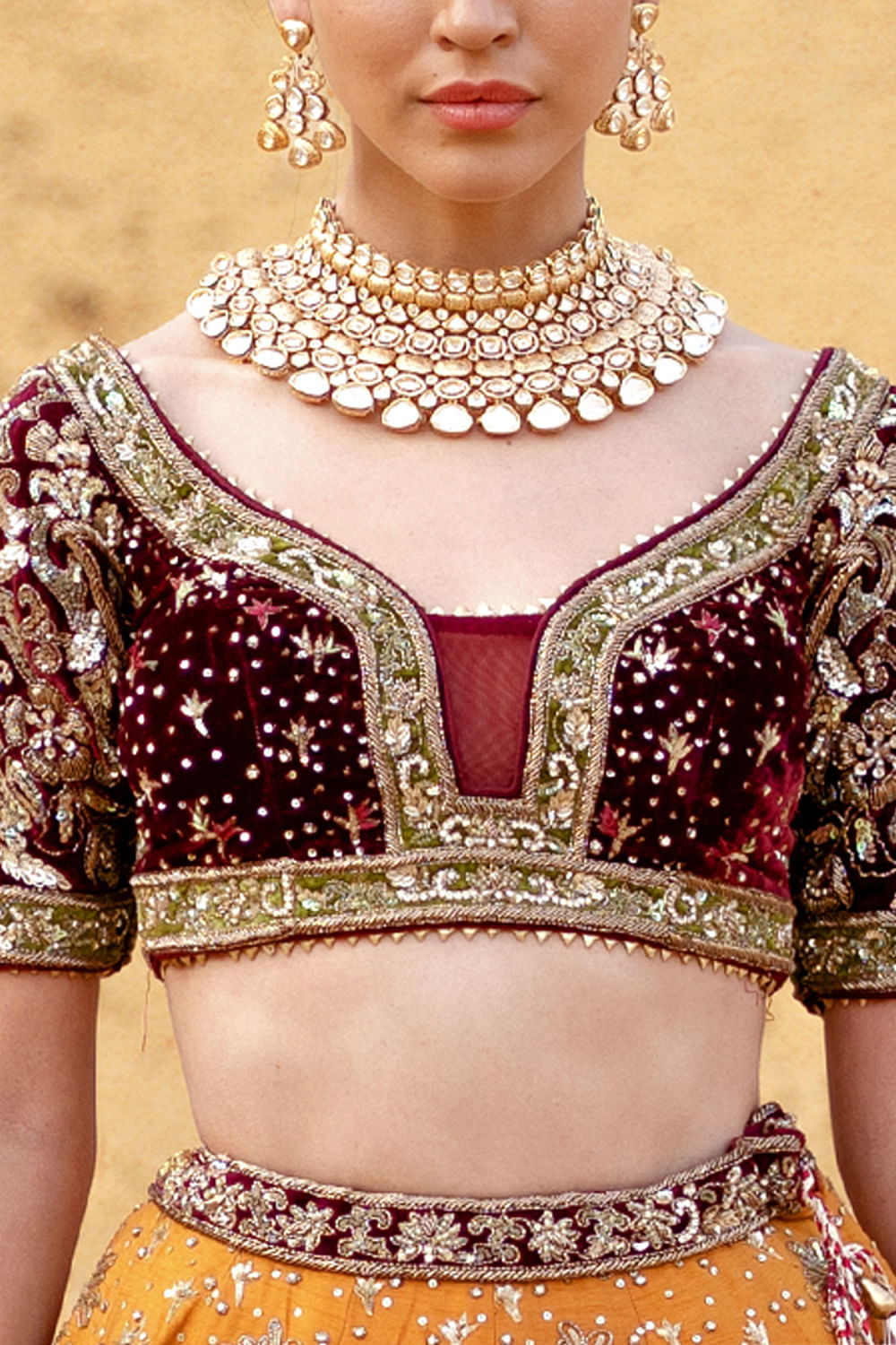 Golden Wedding Lehenga Choli | Buy Indian Wear