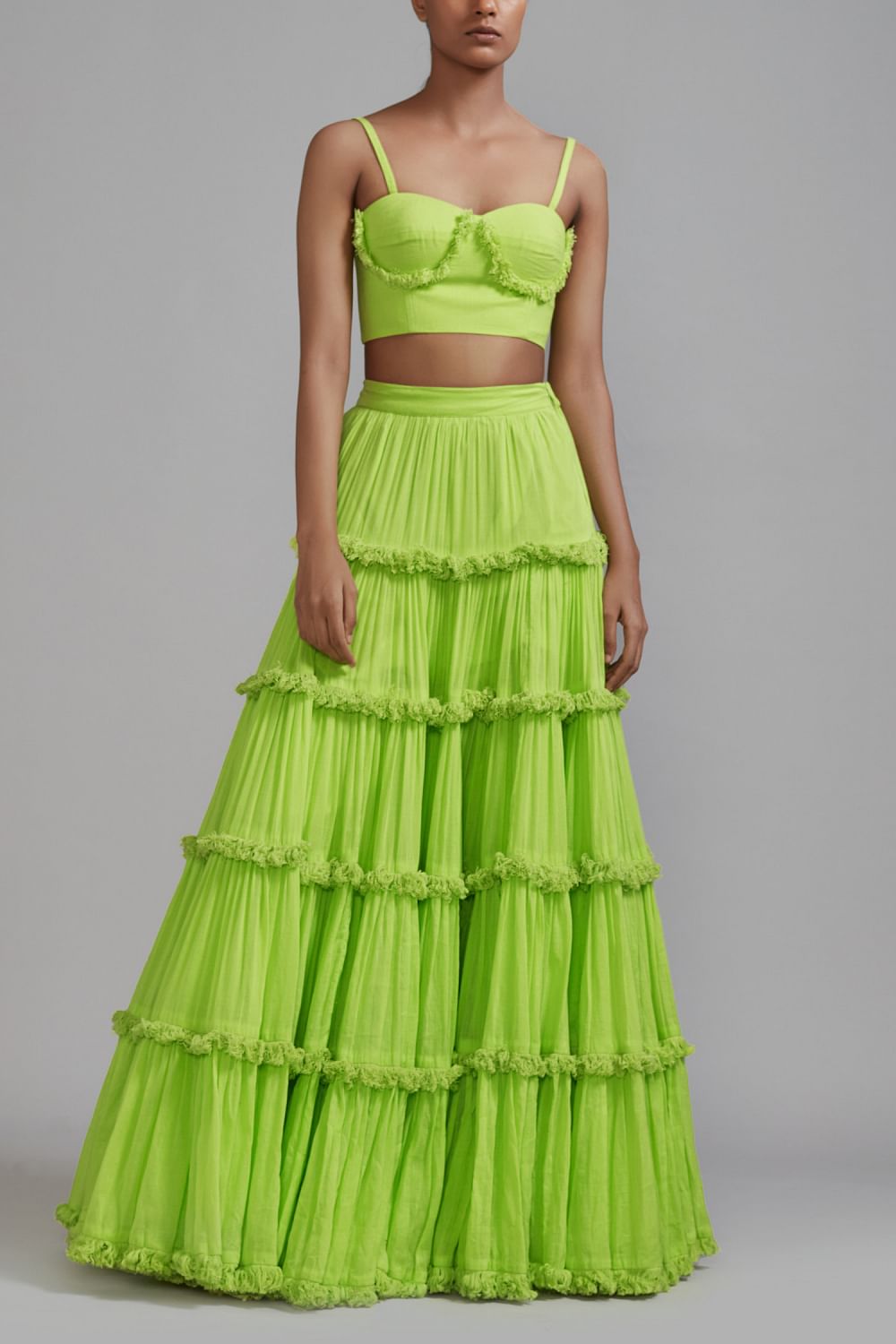 Neon tiered skirt on sale