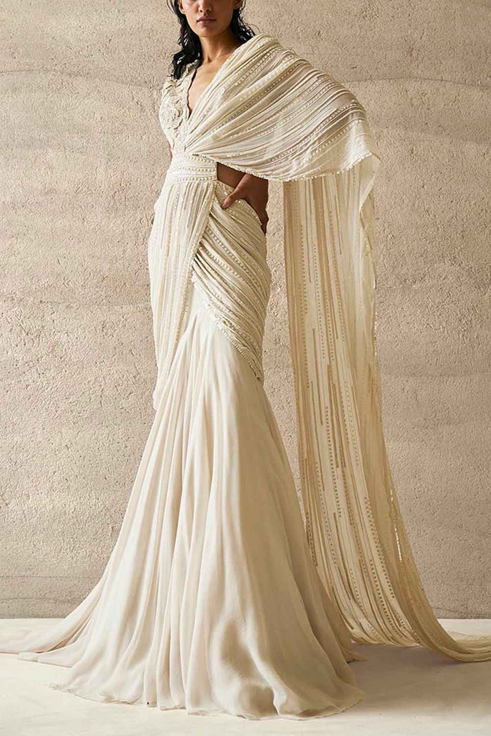 Search - Tag - pre-draped saree gown
