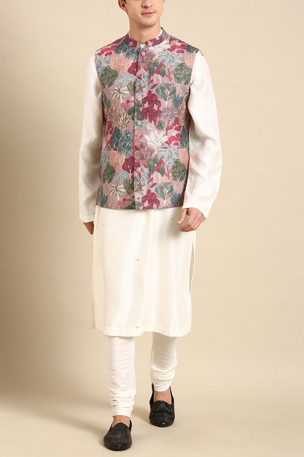 Pink digital print Modi jacket
