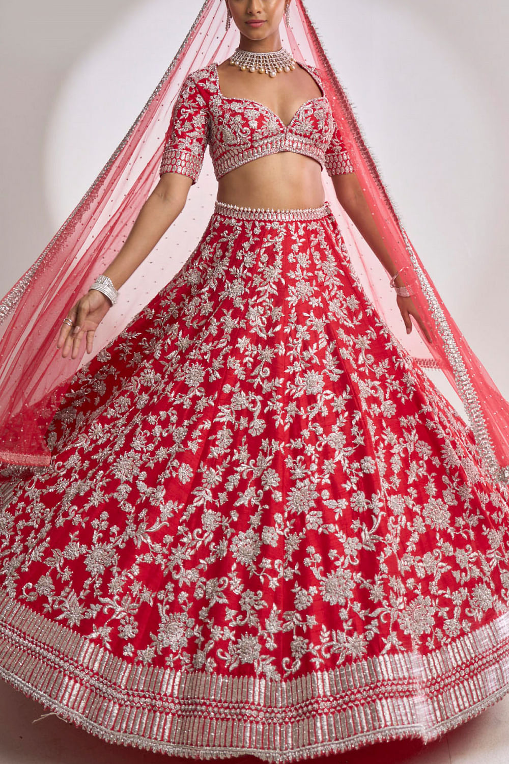 Red Bridal Lehenga With Chain Sequence Embroidery Work, Designer Wedding,  Reception, Function Wear, Designer Full Stitched for Women USA - Etsy