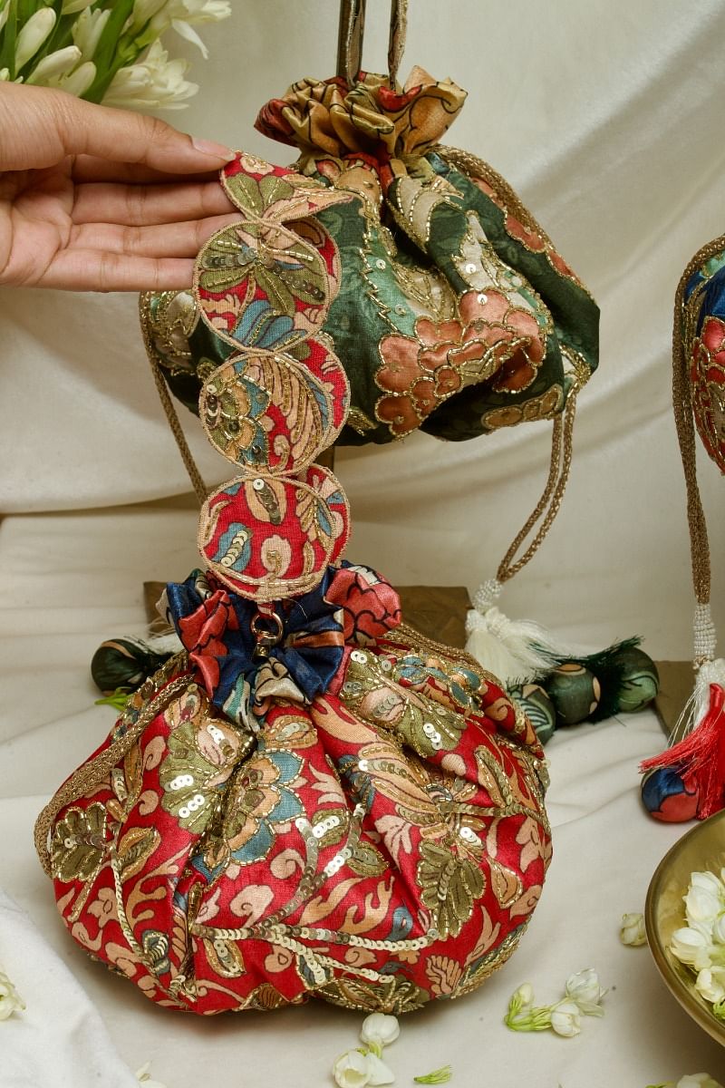 Red potli 2025 bag