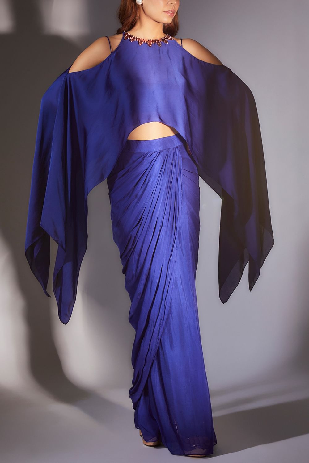 Cold discount shoulder cape