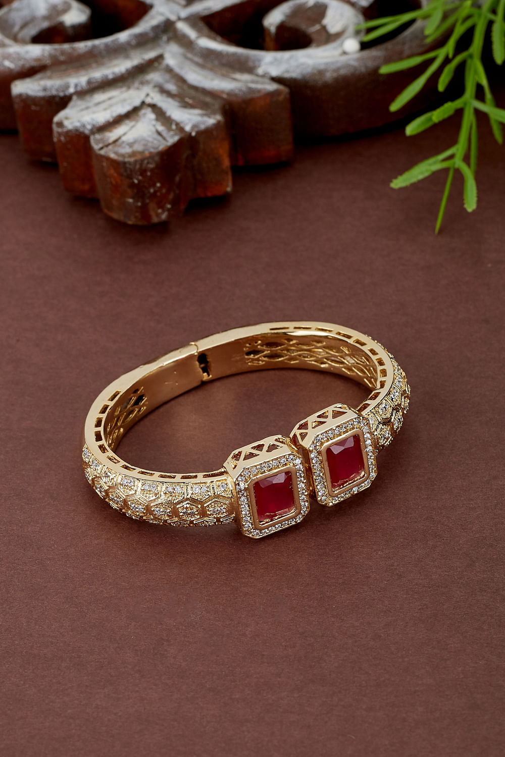 8.20 Ctw Emerald Cut Red Ruby Stone Bracelet for Her, 14k Yellow Gold Over  Wedding /engagement/anniversary Bracelet Gifting for Her. - Etsy