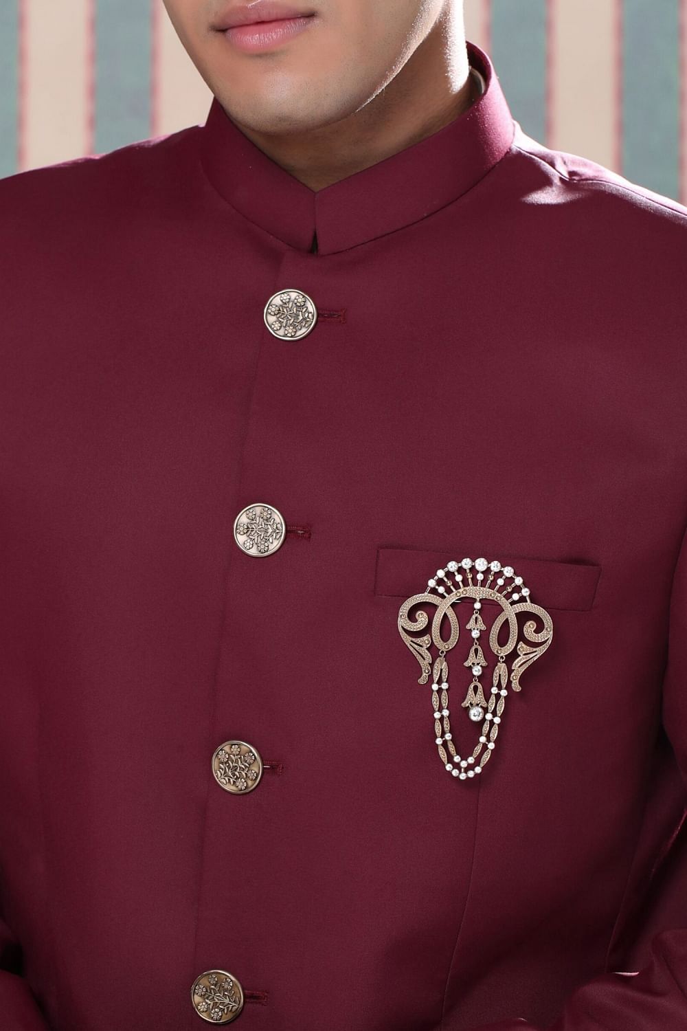 Brooch for top mens jodhpuri suit