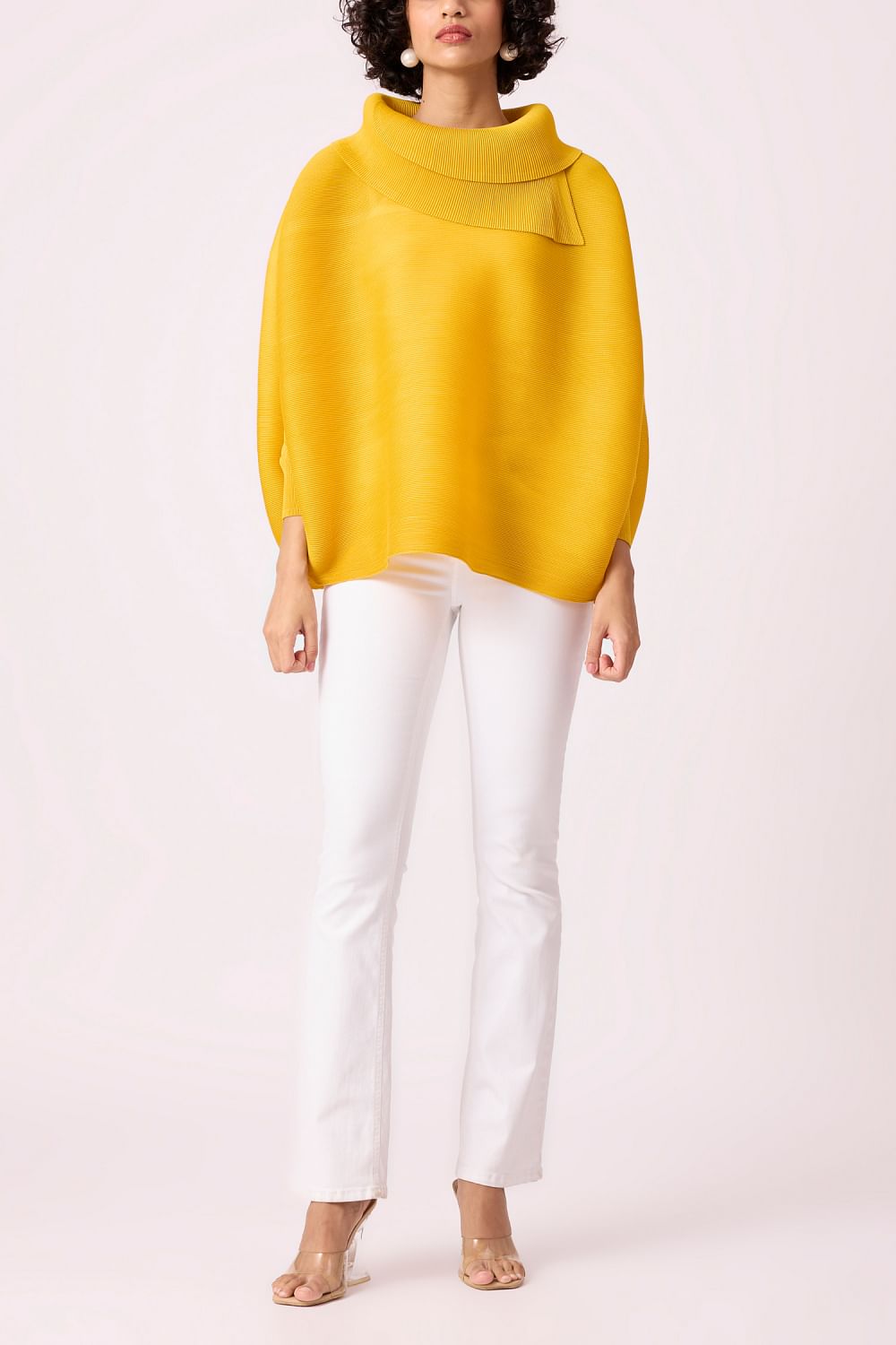 Yellow batwing top store