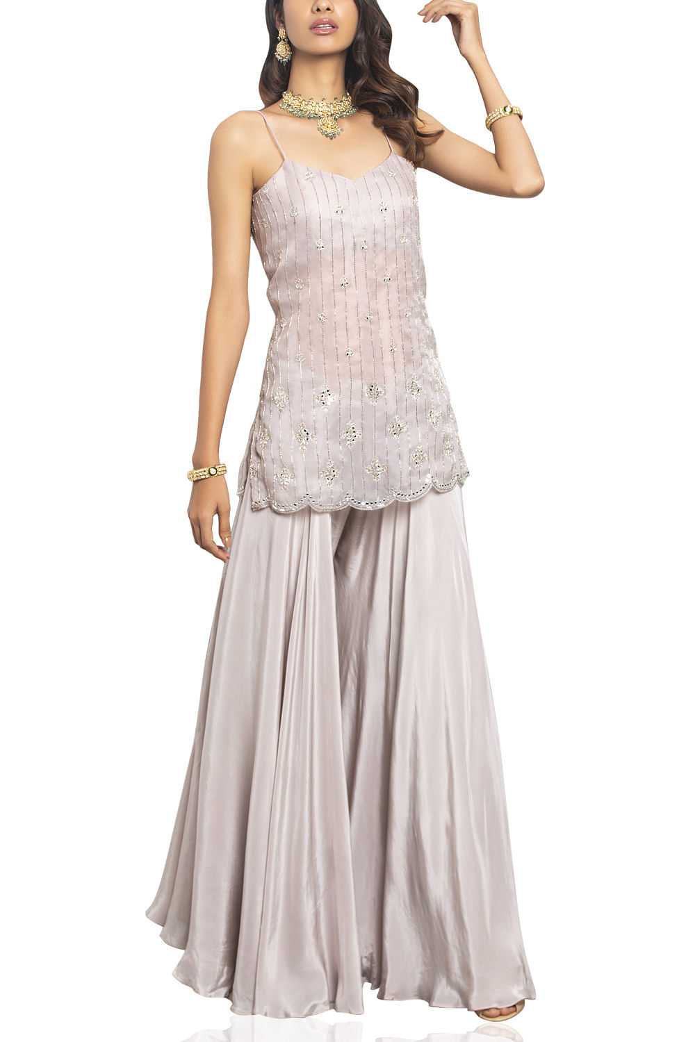 Buy Aarika Girl's Cotton Kurti Palazzo Set (PL-B-6_Green_24) at Amazon.in