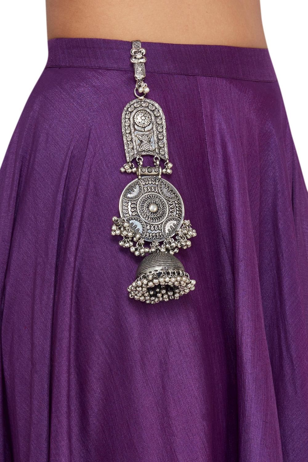 Buy Silver Oxidized Kamar Challa by Kakun Silver Jewellery at