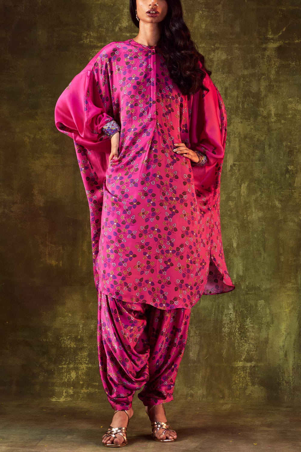 Buy Pink printed dress set by Punit Balana at Aashni and Co