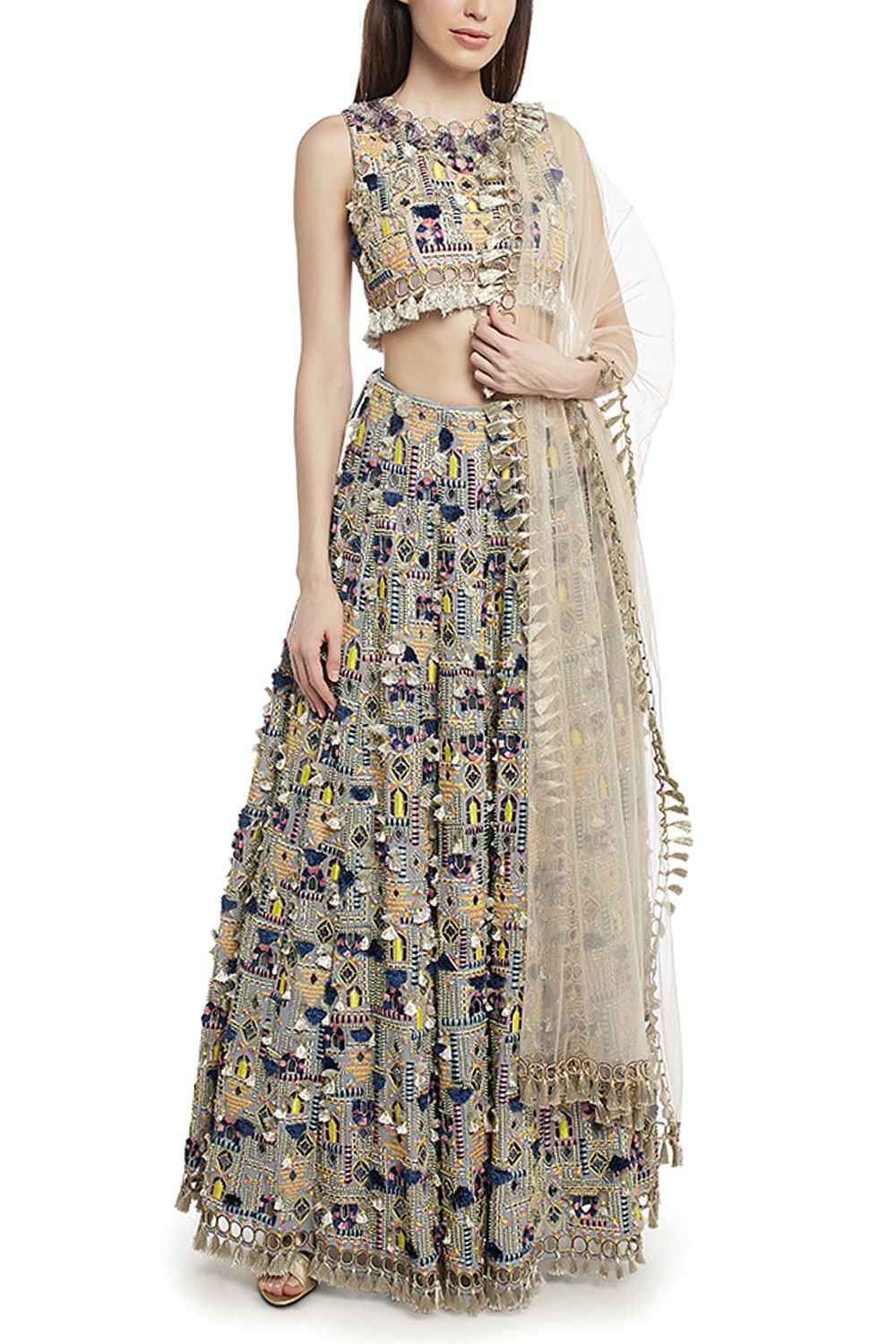 PAYAL SINGHAL Lilac Bageecha Print Lehenga Set Pernia's Pop-Up Shop |  Indian outfits, Party wear lehenga, Indian fashion