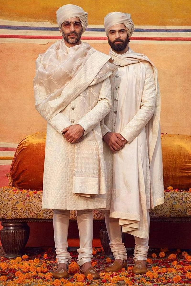 Sabyasachi groom sherwani hot sale