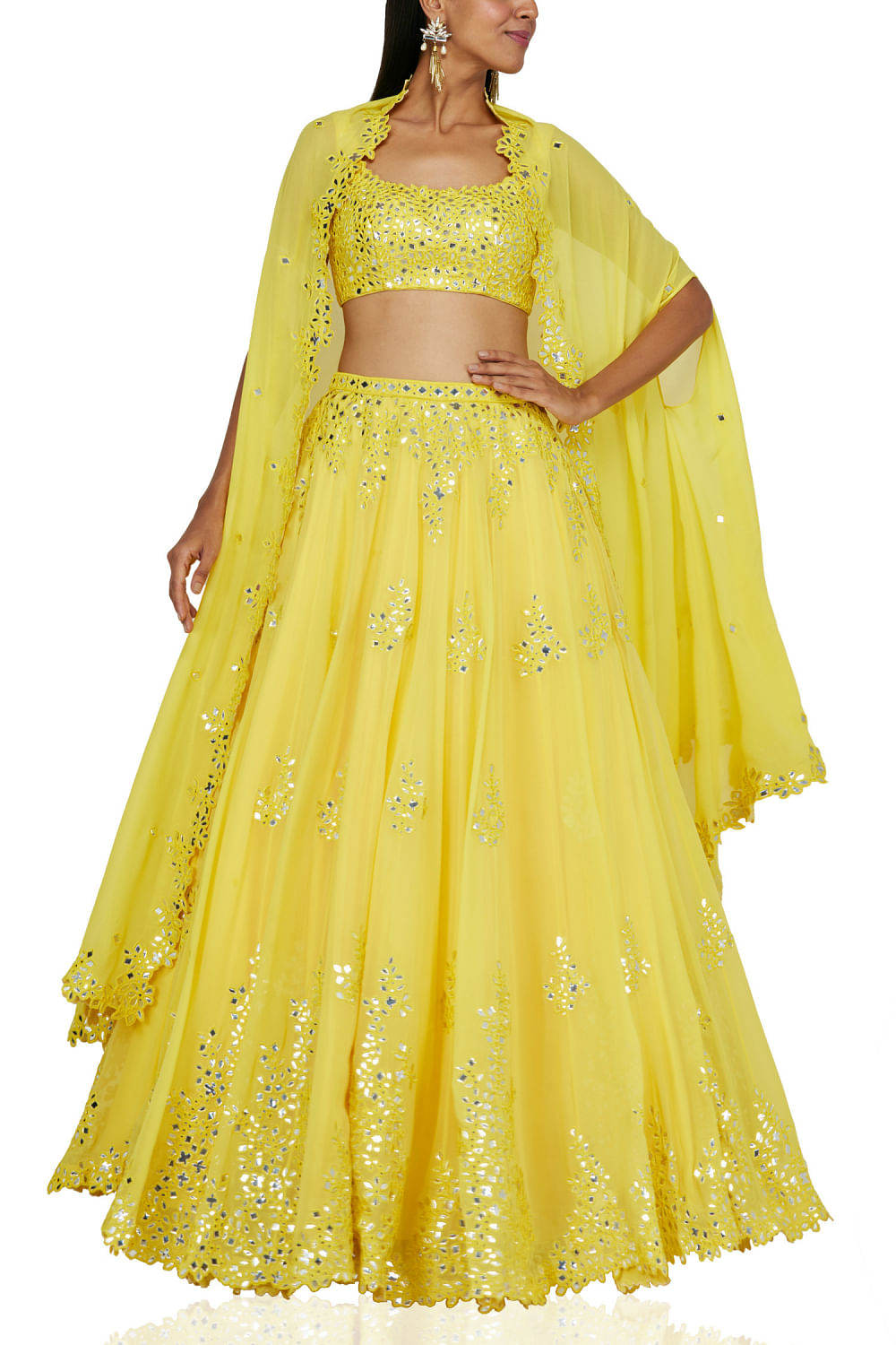 Fantastic Yellow Color Sequence Work Lehenga Choli – bollywoodlehenga