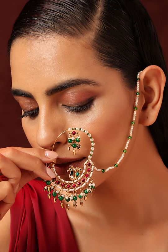 Buy Indian Designer Nose Rings Online Aashni Co