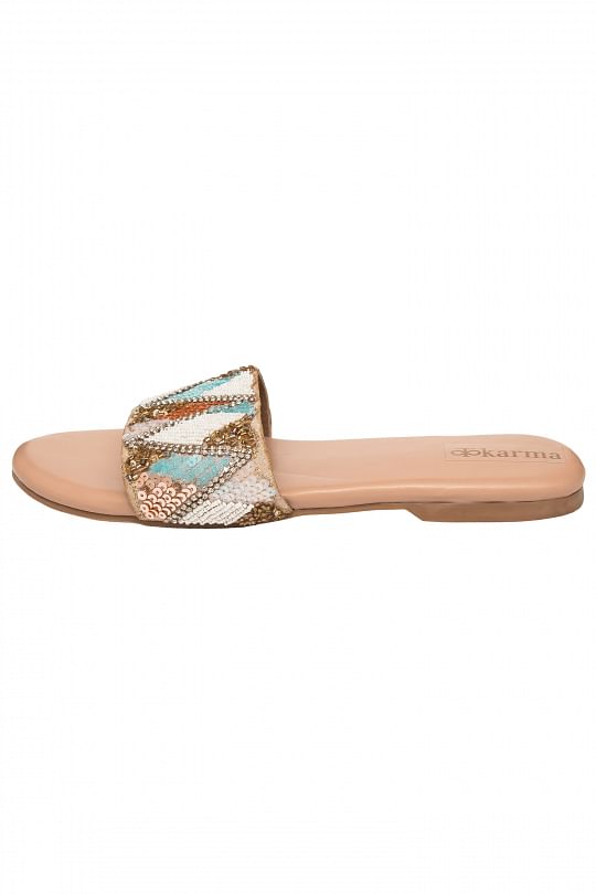 Designer slip hotsell on sandals