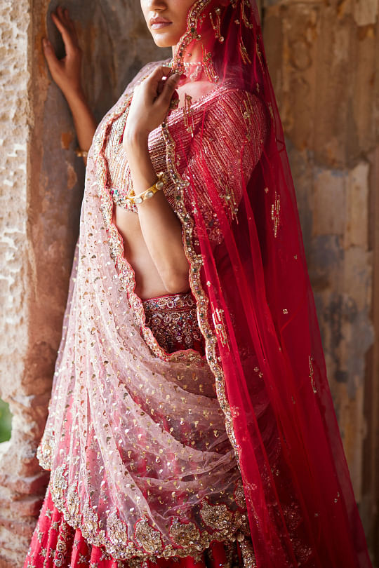Dolly j hotsell bridal lehenga price