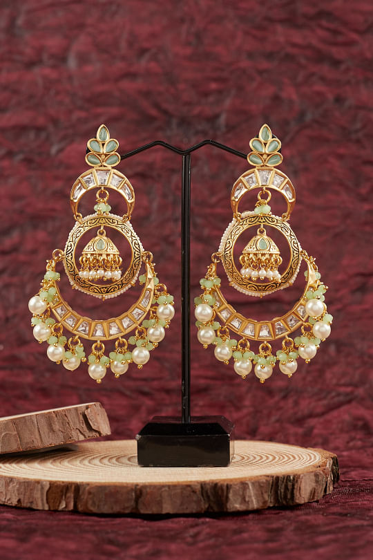 Malabar Gold Chandbali Earrings Collections| starting 8 gm  #lightweightgoldearrings - YouTube
