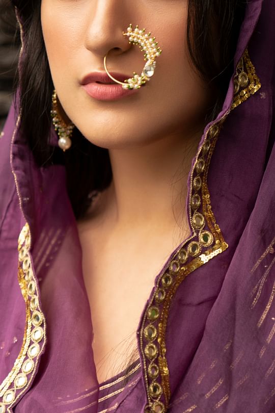 Polki nose outlet ring