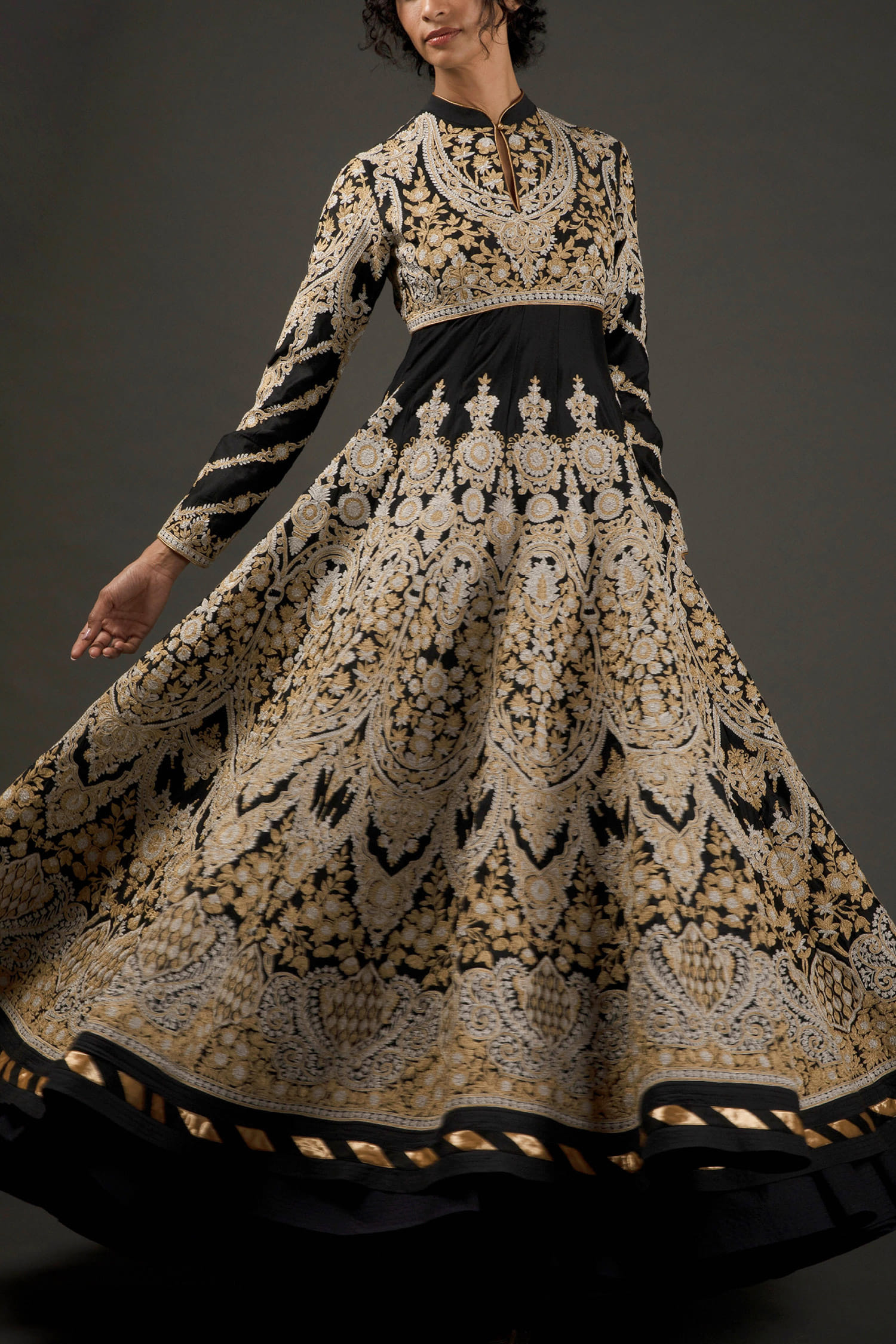 Indigo printed kurta set designed by Anita Dongre at AASHNI+CO.